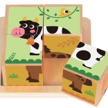 Blocs de bois Ferme