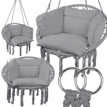 Hanging Nest with Cushion L.GRAY MalTec