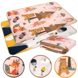 Dubbelzijdige EPE-schuim speel- en leermat 150 × 180 cm bergen en dieren