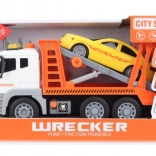 Kunststof autotransporter op batterijen 1:12 met licht en geluid