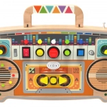 Radio FM en bois – tableau d’activités interactif pour enfants