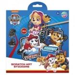Kraslaag-stickers Paw Patrol – set van 5 stuks