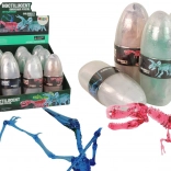 opening dinosaur eggs with crystalline figures