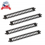 Straight tracks for children's trains – set of 4 pieces