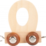 Wooden Wagon with Letter O for Train Sets small foot