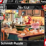 Schmidt Secret puzzel Op de keukentafel 1000 stukjes