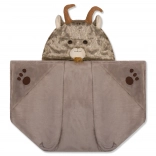 Wärmende Decke mit Kapuze und Taschen in Pfotenform Cozy Noxxiez