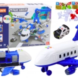 Interactive Police Airplane 2-in-1 DIY with Precinct