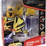 Screechers Wild! transforming vehicle Sunblaze Stag with coin