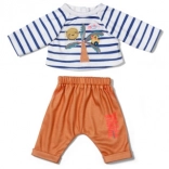 BABY born outfit met palm voor poppen van 43 cm en teddybeer