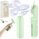 Mini draagbare USB ventilator opvouwbaar groen