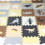 Foam puzzle mat dinosaurs with edges 28 x 28 cm