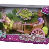 Pop Evi Love in koets met paard