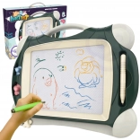 Kleurig magnetisch tekenbord met 2 stempels in het groen