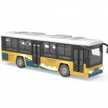 Gele bus met lichteffecten en geluidseffecten