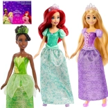 Mattel Disney princesses set de 3 poupées : Ariel, Tiana, Raiponce