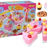 Gâteau d’anniversaire pour enfants à découper – set créatif de desserts 75 pcs