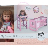 Pop met wiegje en kindergeluiden