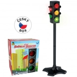 Stoplicht op batterijen met realistische functies