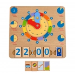 Lucy & Leo wooden educational board Learning the Clock