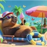 Puzzle TREFL Relax à la manière du capybara 100 pièces 5+