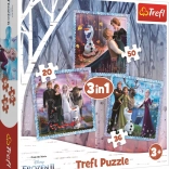 Puzzel 3v1 Frozen Betoverend Verhaal Trefl