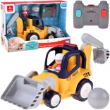 Voiture de chantier RC – bulldozer et excavatrice avec sons et lumières