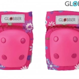 Globber kinderset beschermers bloemen roze