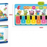 Musical play mat for kids with colorful keys