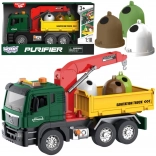 Woopie Garbage Truck with a Crane for Sorting Waste - Scale 1:10