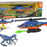 Helicopter with Dinosaur Dino Park, Blue Set
