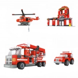 Compatible building set Bloxo Firefighters 636 pieces