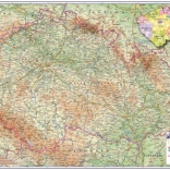 Tapis de bureau avec motif Tchéquie OXYBAG