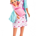 Pop Steffi als kinderarts met stethoscoop