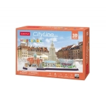 3D Puzzle CityLine Panorama Warsaw 159 Pieces