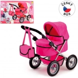 Adélka Pink Doll Stroller