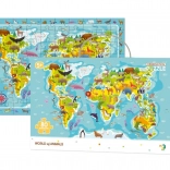 Puzzel dierenwereld 80 stukjes 45 × 31 cm