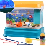 Lampe d’aquarium interactive lumineuse + poissons magnétiques ZA4367