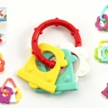 Anneau de dentition en plastique coloré pour bébés