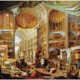 Puzzel Interieur van een denkbeeldige kunstgalerie 1000 stukjes