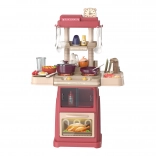 Kids’ kitchen with steam and light effects 44 × 21 × 66 cm