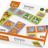 Dominos en bois avec des animaux