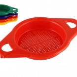 Gekleurd plastic zandzeefje