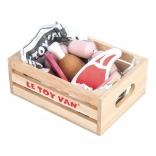 Le Toy Van Wooden Crate with Sausages