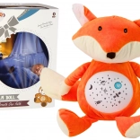 Pluchen inslaaphulp met lampje en geluiden – vos, dag- en nachtmodus