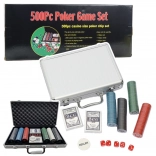 Professionele pokerset 500-delig in aluminium koffer