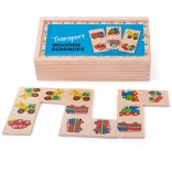 Bigjigs Toys wooden dominoes – vehicles