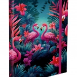 BAAGL Schriftmap A4 Flamingo's