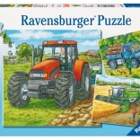 Puzzel Landbouwmachines 3x49 stukjes Ravensburger