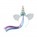 Unicorn headband with rainbow strand for kids